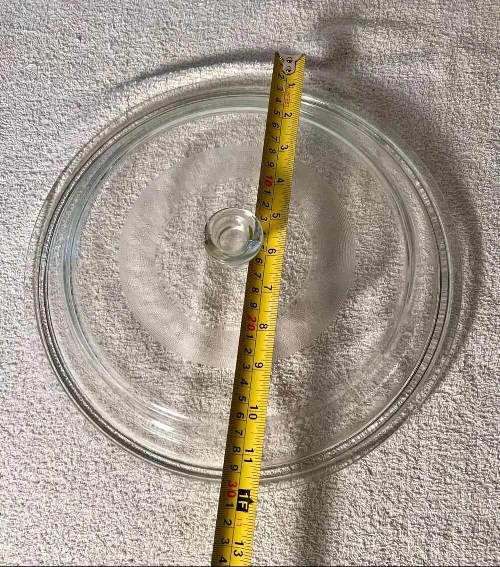 Vintage Pyrex Round Clear Glass Replacement Lid; Marked Mexico15 Large No Cracks
